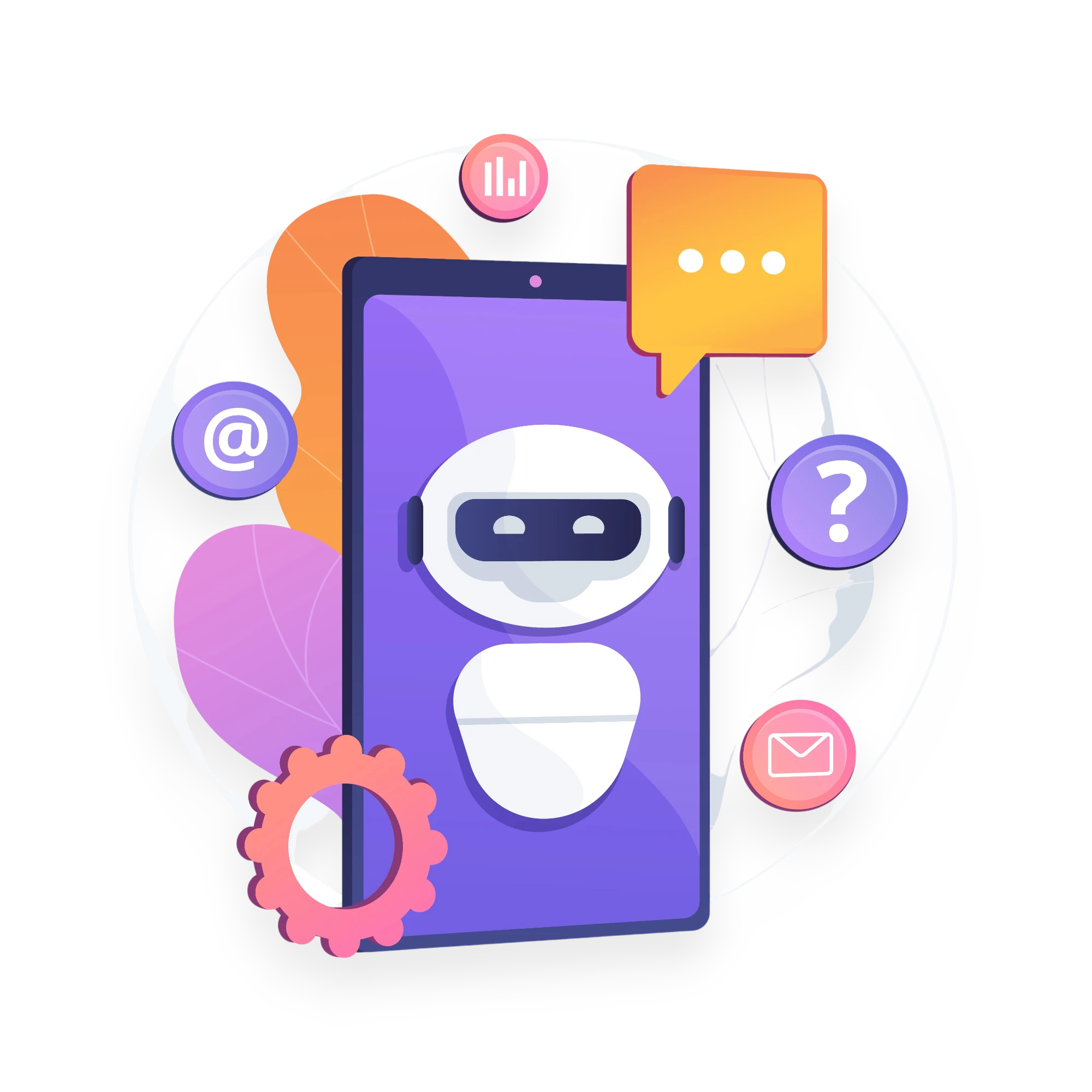 Business team using SMS platform